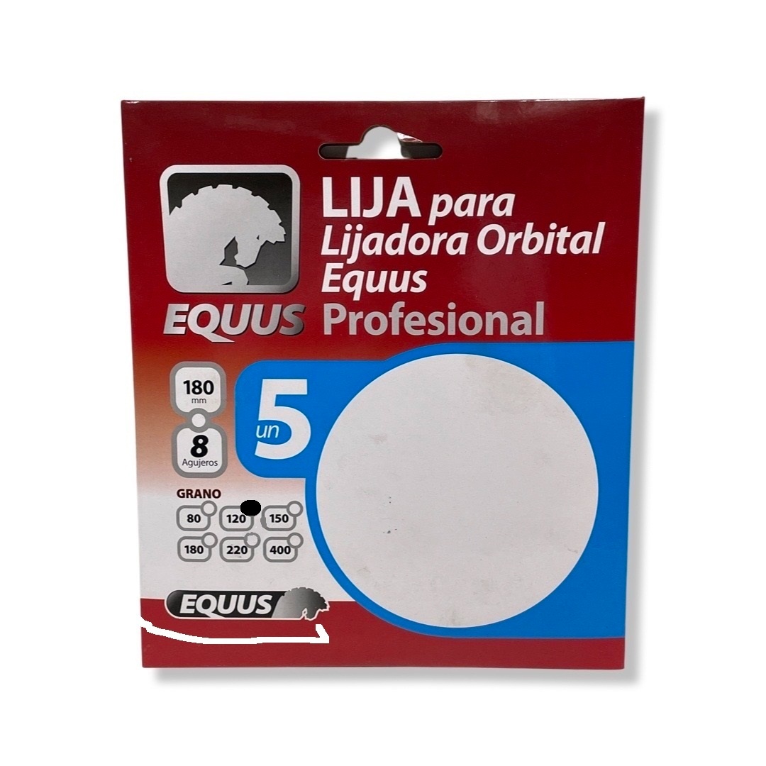 Pack de 5 lijas grano 220 para Lijadora Equus Repuestos y