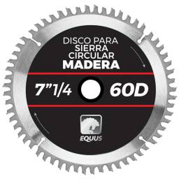 Disco Para Sierra Circular 7" 1/4- 60D Equus
