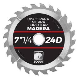 Disco Para Sierra Circular 7" 1/4- 24D Equus