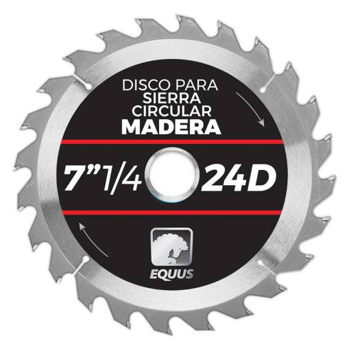 Disco Para Sierra Circular 7" 1/4- 24D Equus